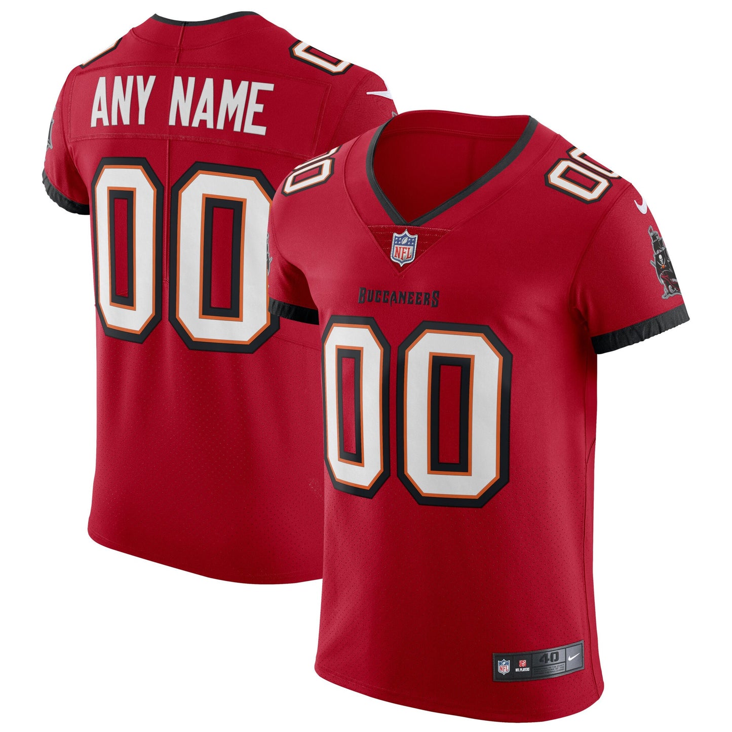 Tampa Bay Buccaneers Red Vapor Elite Custom Jersey JS4562