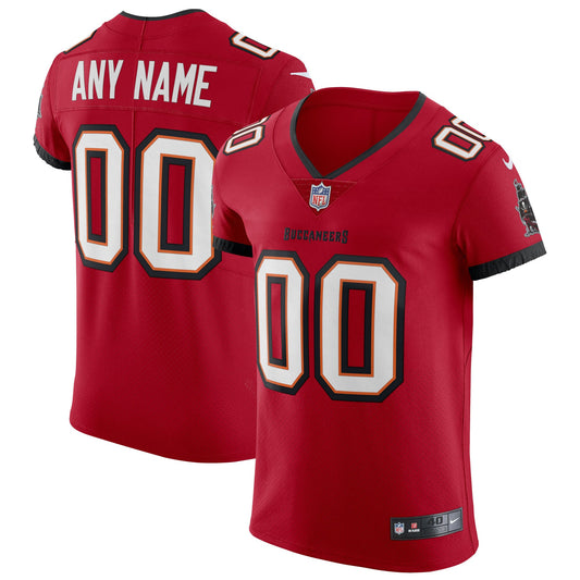 Tampa Bay Buccaneers Red Vapor Elite Custom Jersey JS4562