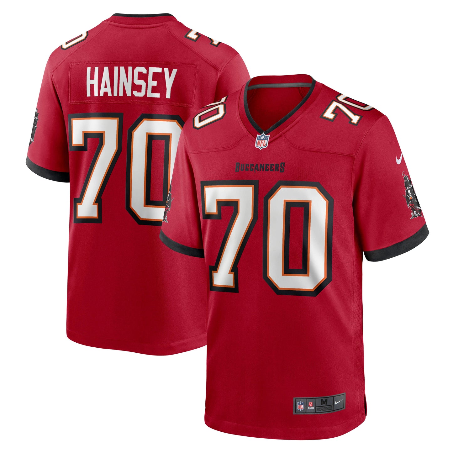 Tampa Bay Buccaneers Robert Hainsey Red Game Jersey JS5550