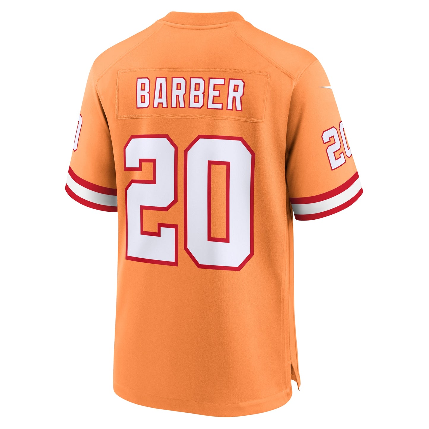 Tampa Bay Buccaneers Ronde Barber Orange Throwback Game Jersey JS5179