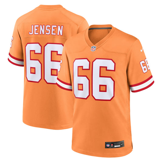 Tampa Bay Buccaneers Ryan Jensen Orange Throwback Game Jersey JS8159