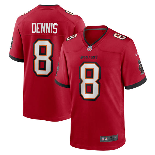 Tampa Bay Buccaneers SirVocea Dennis Red Game Jersey JS4038