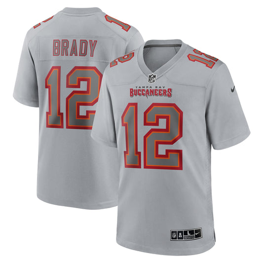 Tampa Bay Buccaneers Tom Brady Gray Atmosphere Fashion Game Jersey JS3894