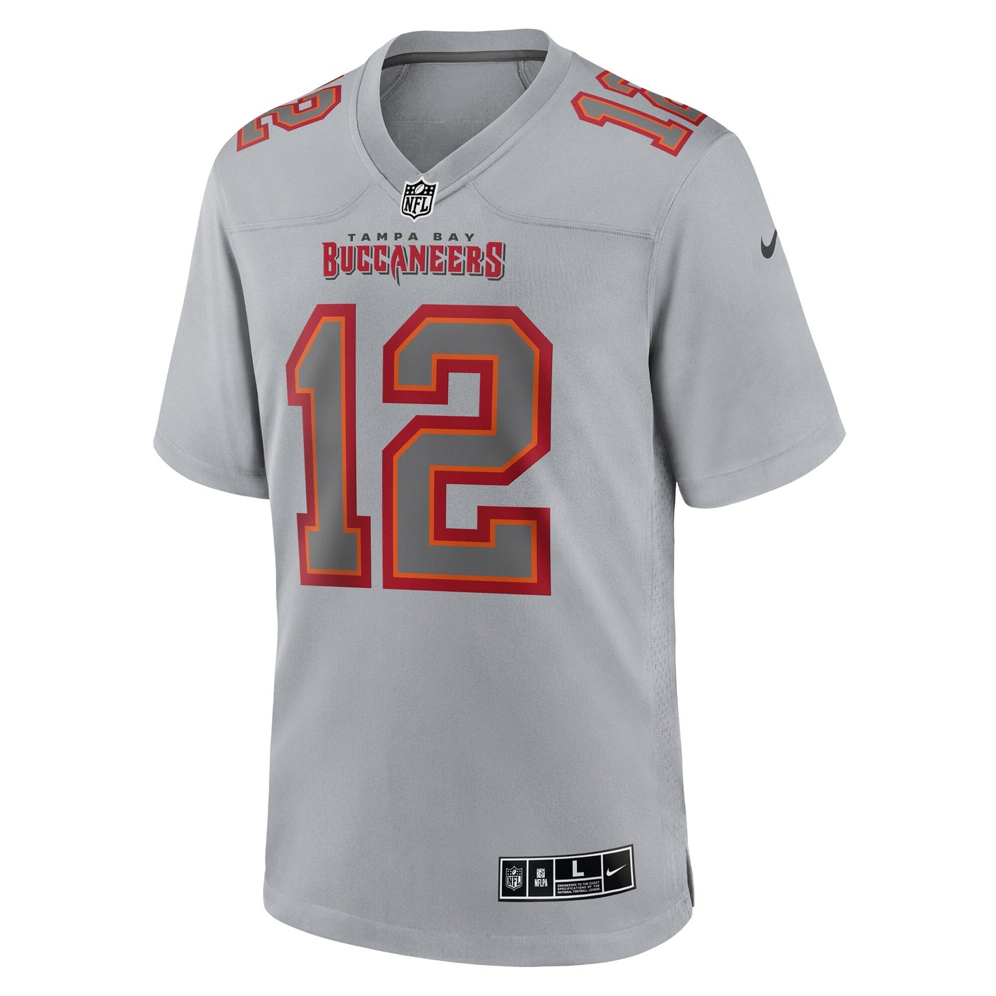Tampa Bay Buccaneers Tom Brady Gray Atmosphere Fashion Game Jersey JS3894