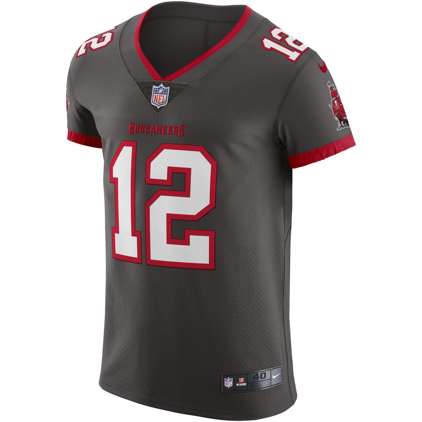 Tampa Bay Buccaneers Tom Brady Pewter Alternate Vapor Elite Jersey JS3421