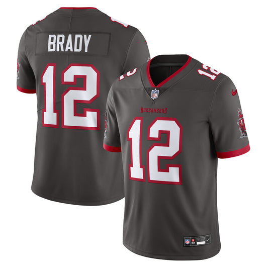 Tampa Bay Buccaneers Tom Brady Pewter Alternate Vapor Untouchable Limited Jersey JS5023