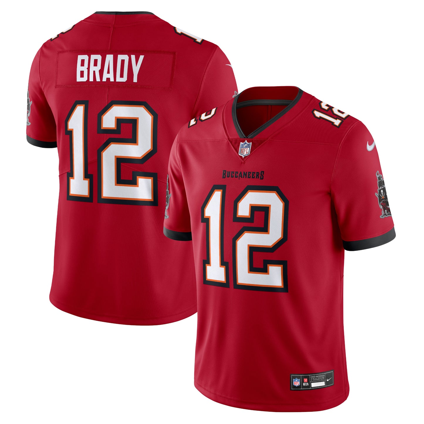 Tampa Bay Buccaneers Tom Brady Red Vapor Untouchable Limited Jersey JS2721