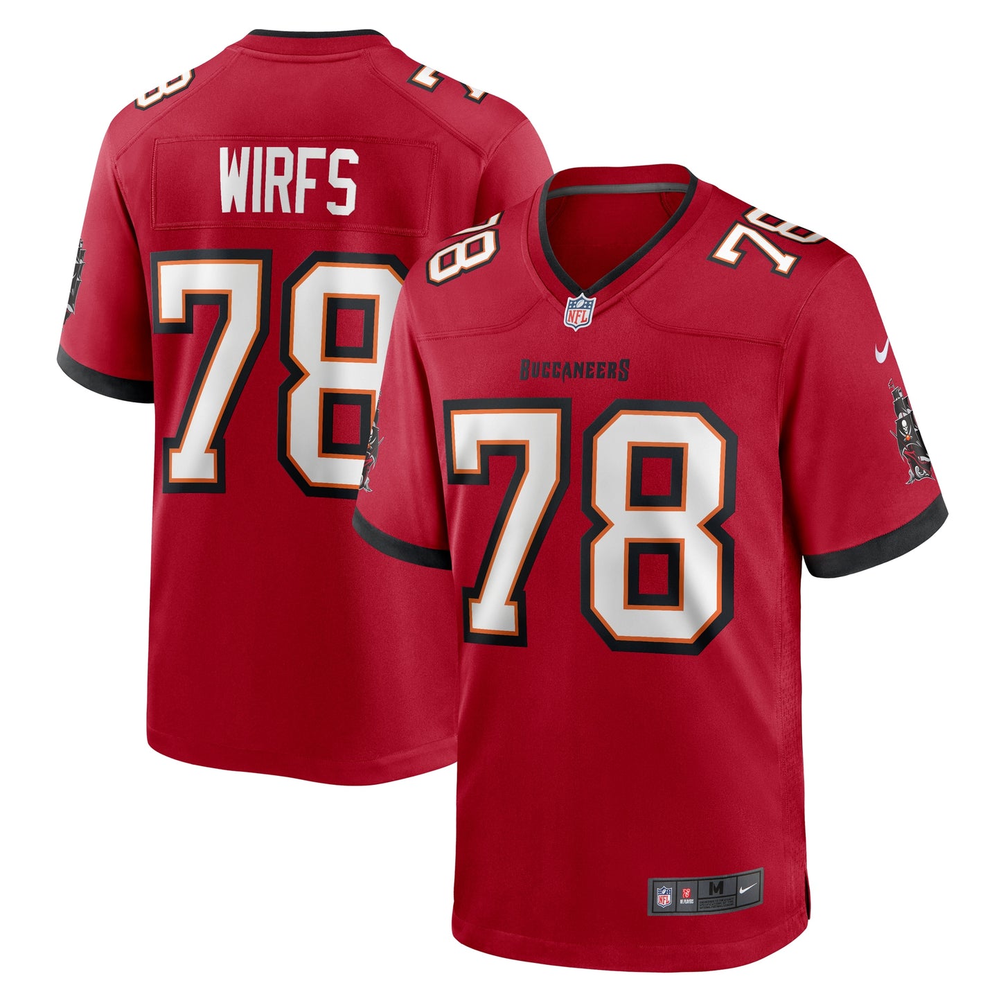 Tampa Bay Buccaneers Tristan Wirfs Red Game Jersey JS1438