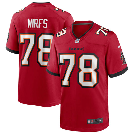 Tampa Bay Buccaneers Tristan Wirfs Red Player Game Jersey JS2073