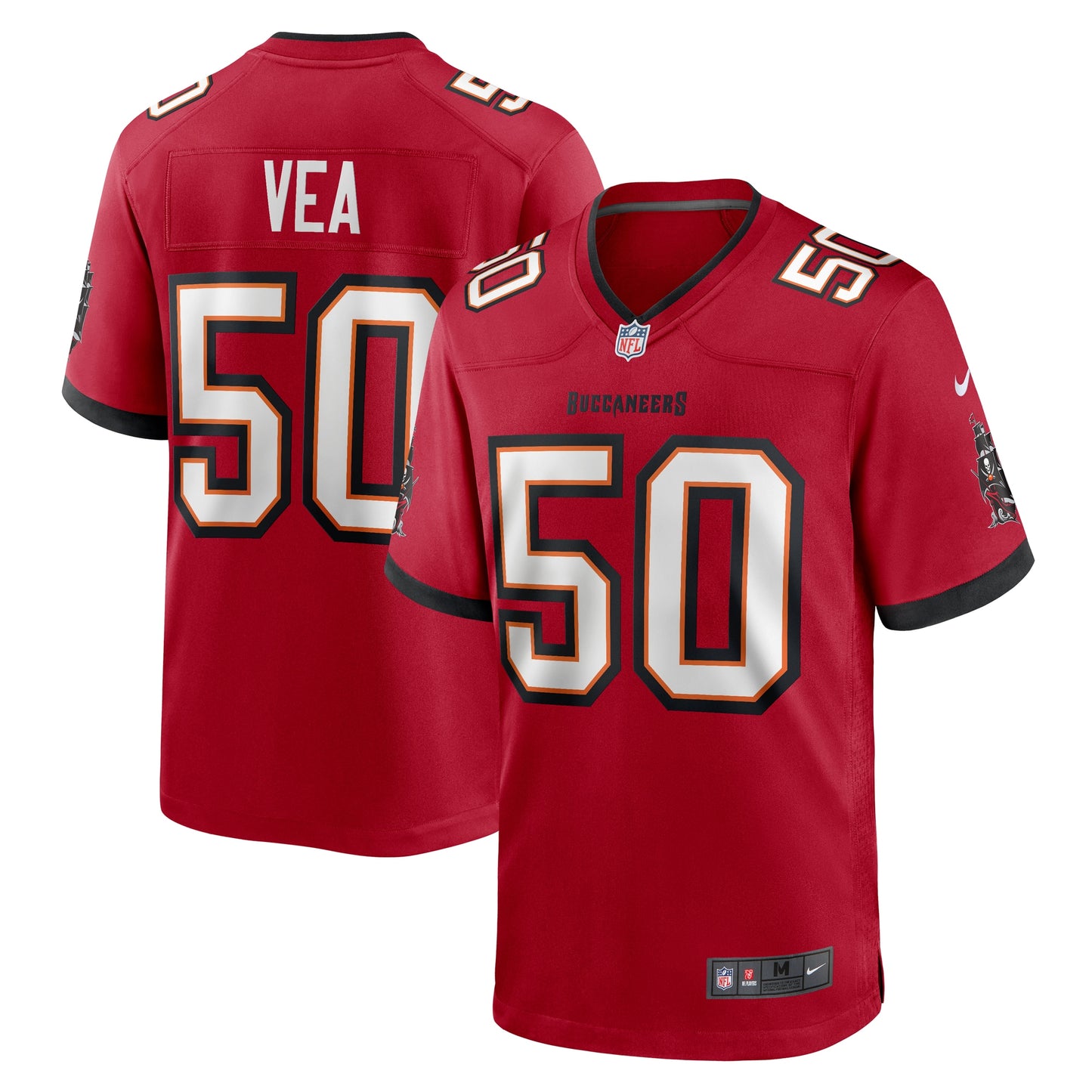 Tampa Bay Buccaneers Vita Vea Red Game Jersey JS7565