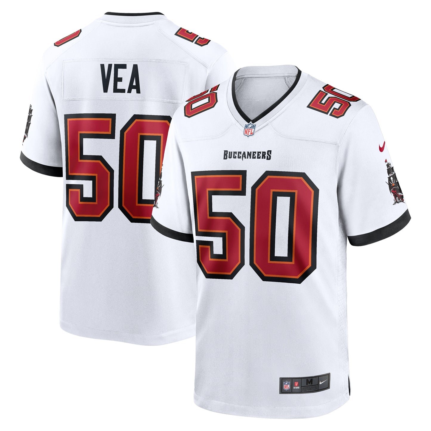 Tampa Bay Buccaneers Vita Vea White White Game Jersey JS2203