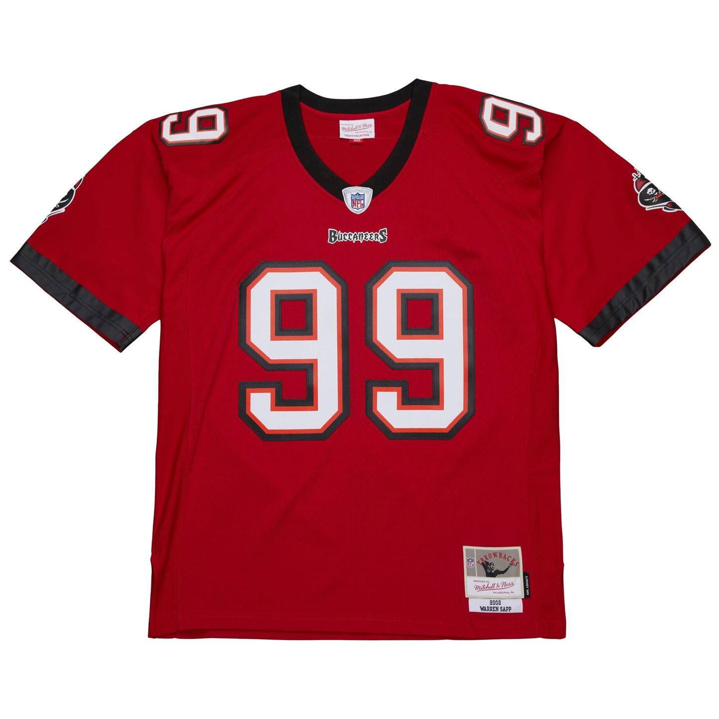 Tampa Bay Buccaneers Warren Sapp Mitchell & Ness Red 2002 Legacy Jersey JS7798