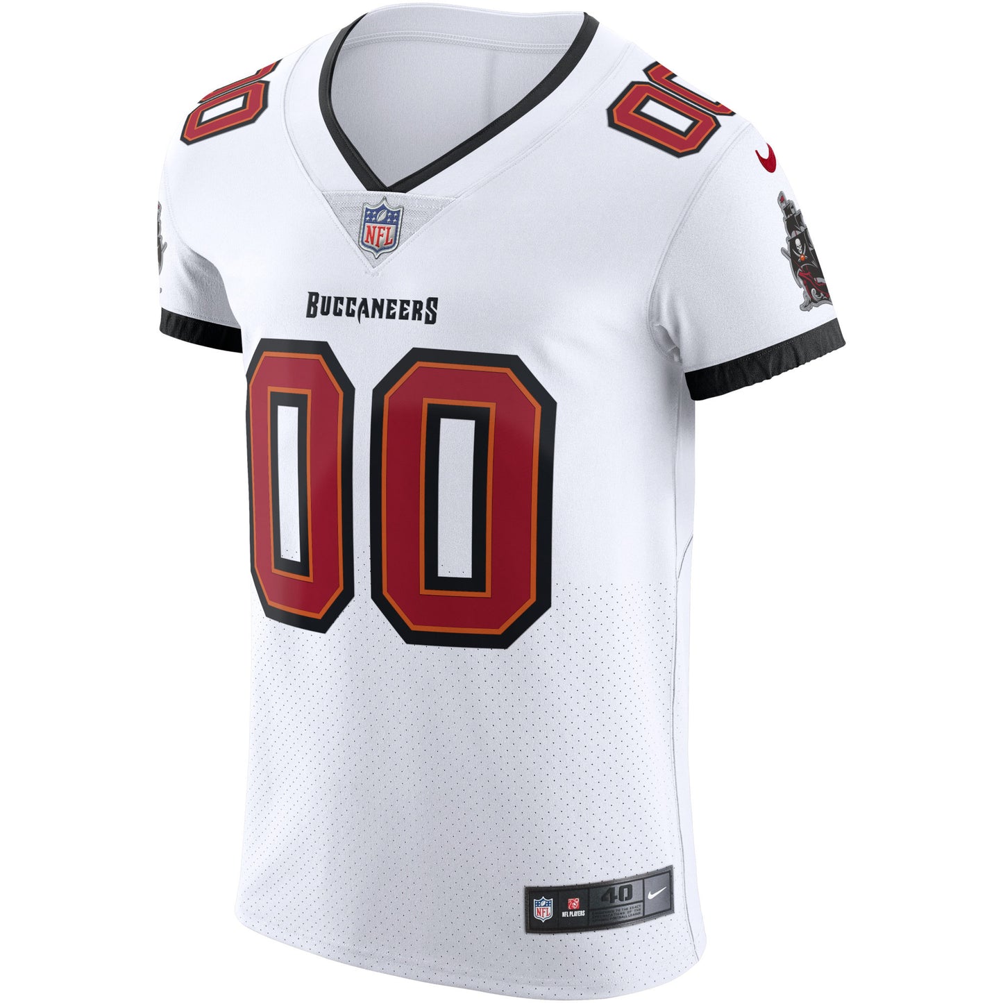 Tampa Bay Buccaneers White Vapor Elite Custom Jersey JS8525