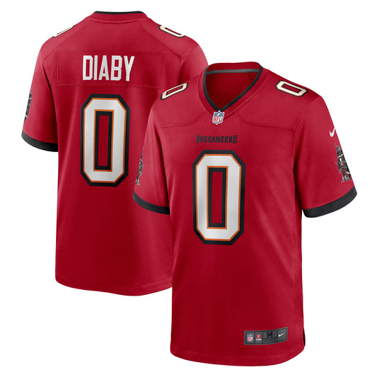 Tampa Bay Buccaneers YaYa Diaby Red Game Jersey JS6019