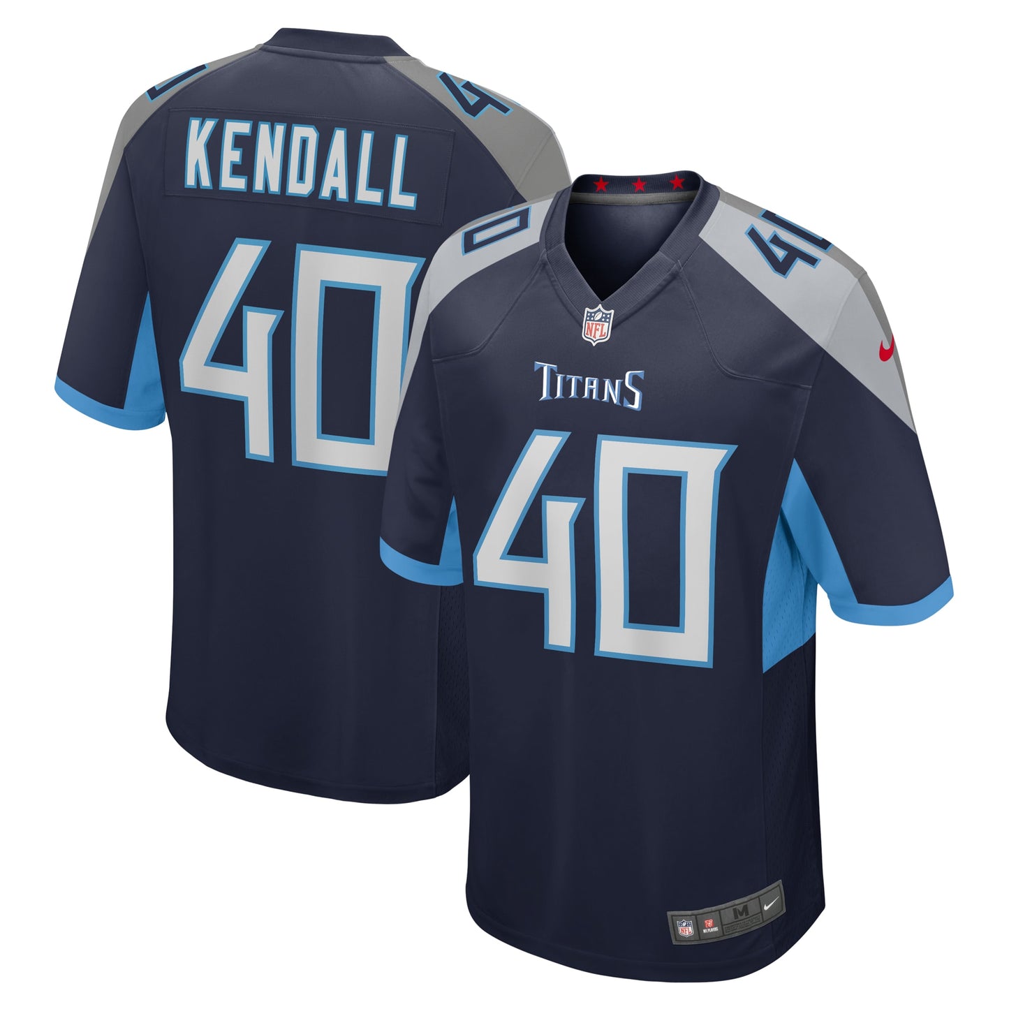 Tennessee Titans Anthony Kendall Navy Team Game Jersey JS2945