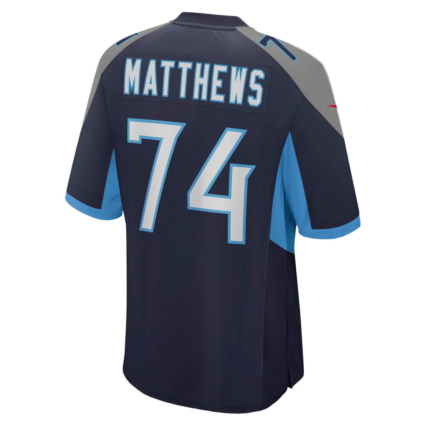 Tennessee Titans Bruce Matthews Navy Retired Player Jersey JS3477