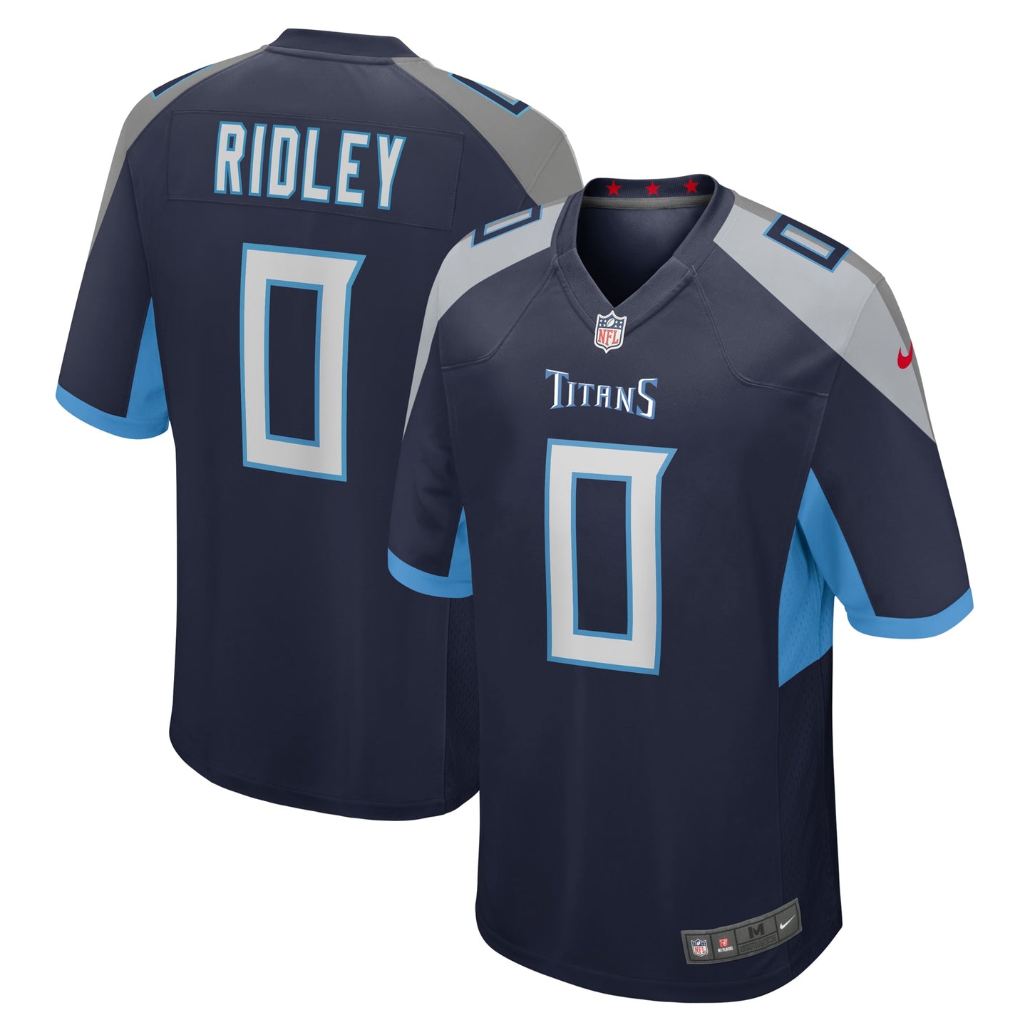 Tennessee Titans Calvin Ridley Navy Game Jersey JS7501