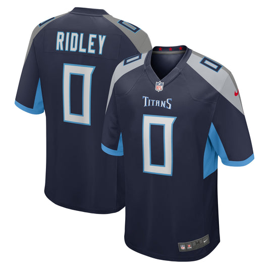 Tennessee Titans Calvin Ridley Navy Game Player Jersey JS1680