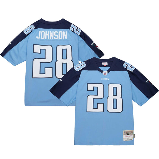Tennessee Titans Chris Johnson Mitchell & Ness Light Blue Legacy Jersey JS7514