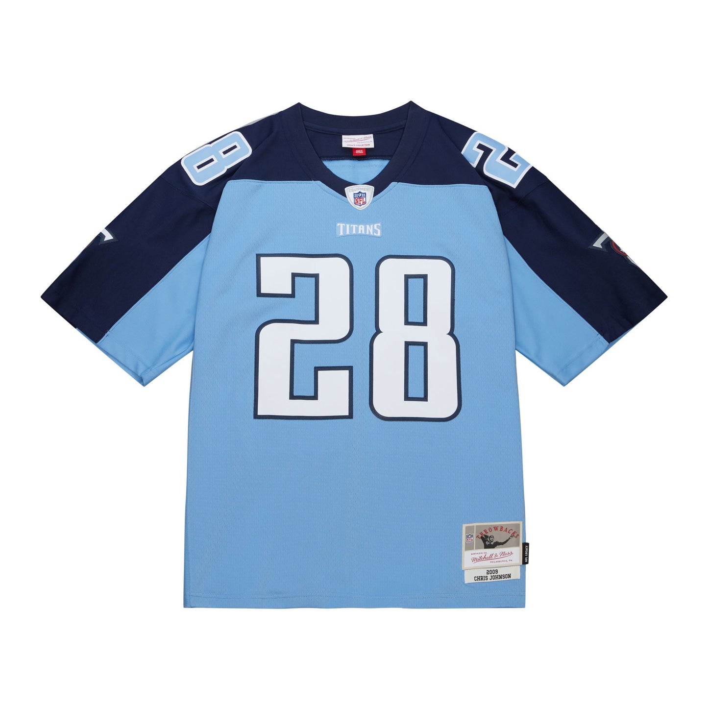 Tennessee Titans Chris Johnson Mitchell & Ness Light Blue Legacy Jersey JS7514