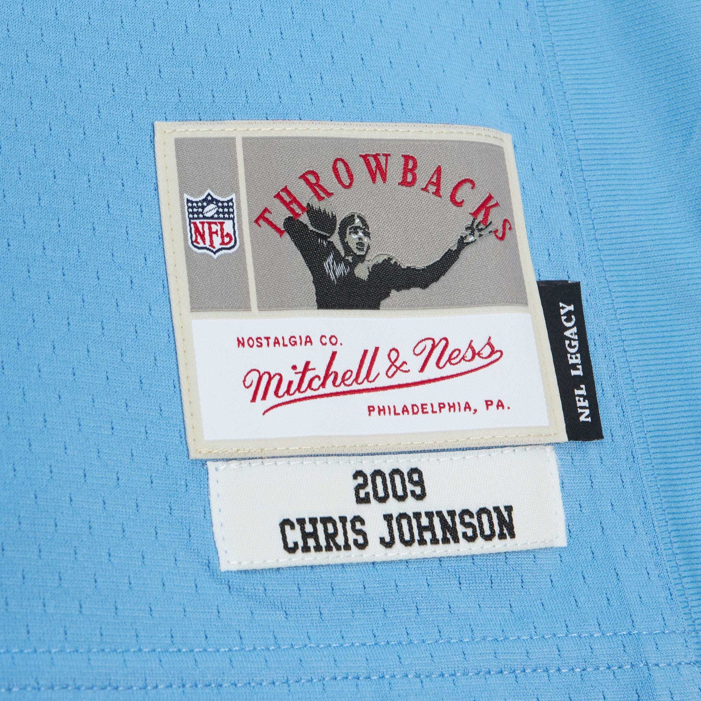 Tennessee Titans Chris Johnson Mitchell & Ness Light Blue Legacy Jersey JS7514