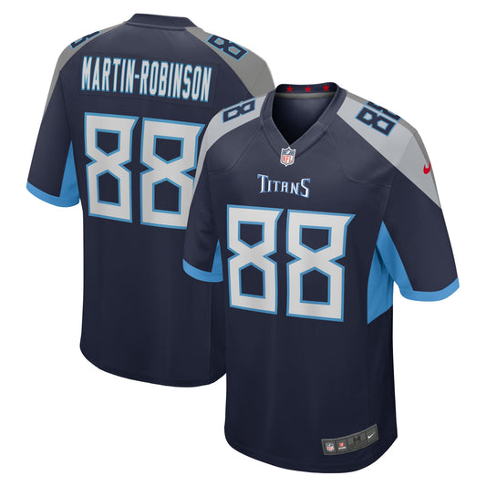 Tennessee Titans David Martin-Robinson Navy Game Jersey JS1380
