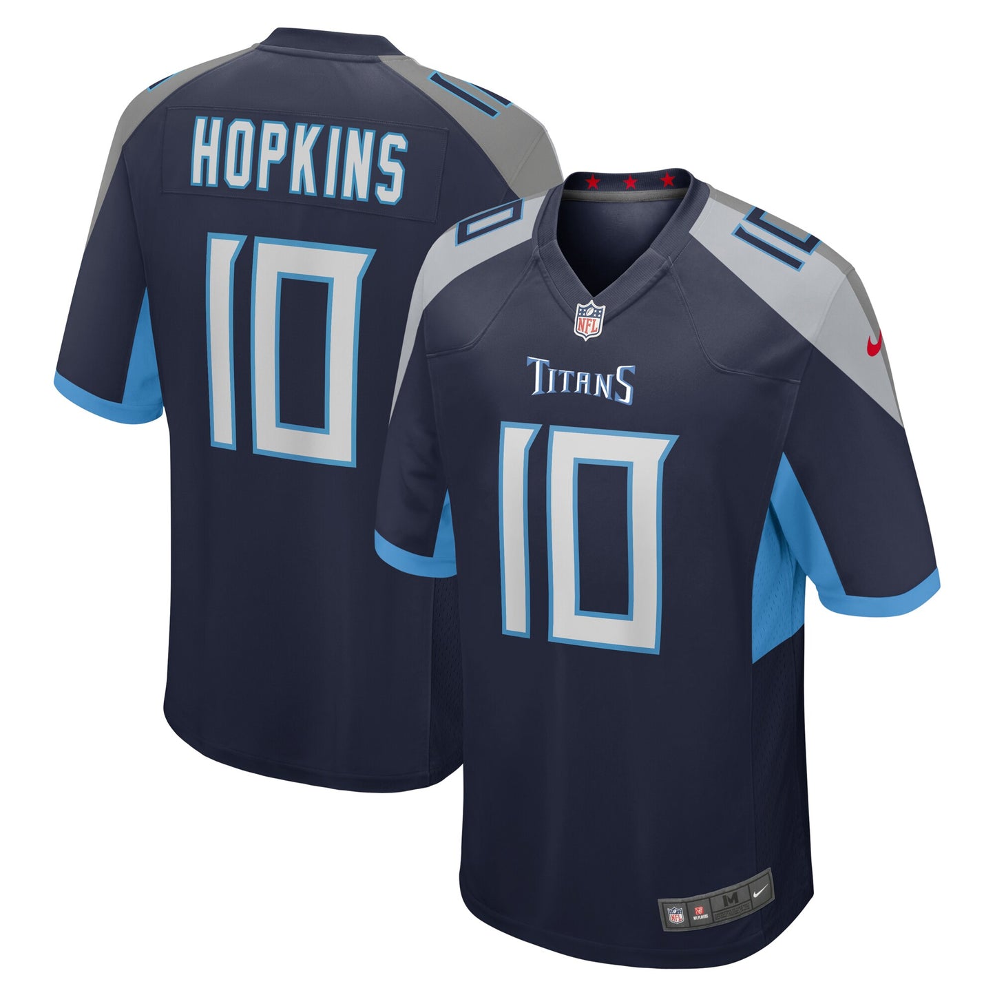Tennessee Titans DeAndre Hopkins Navy Game Jersey JS2190