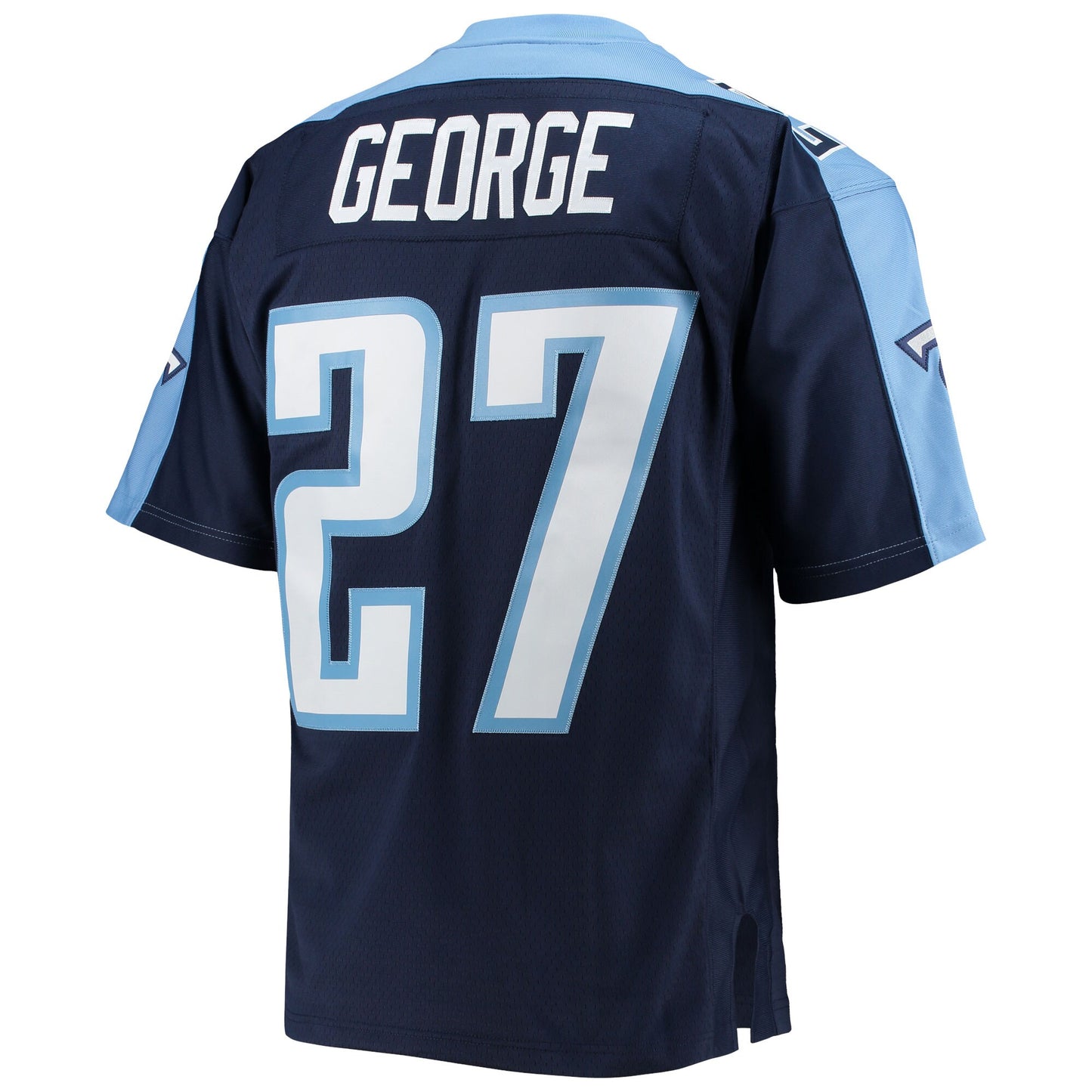 Tennessee Titans Eddie George Mitchell & Ness Navy Big & Tall 1999 Retired Player Jersey JS5260