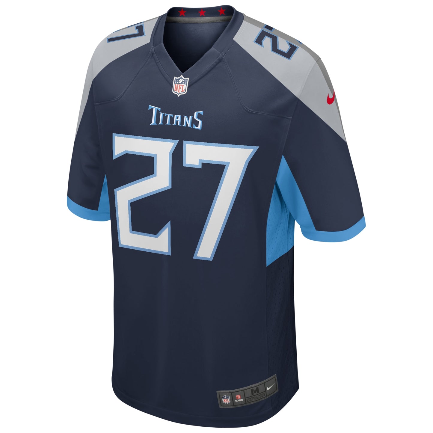 Tennessee Titans Eddie George Navy Game Retired Player Jersey JS3612