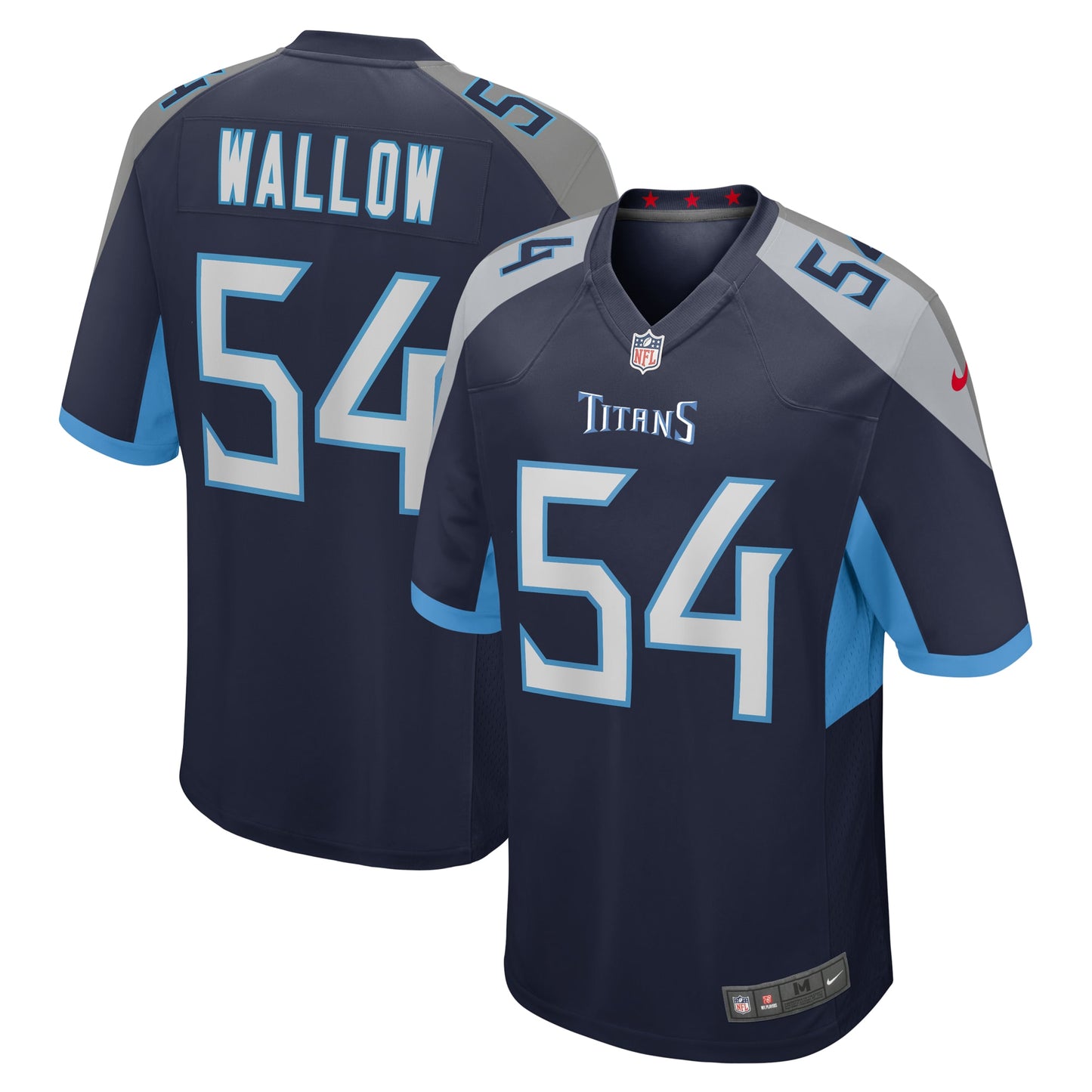 Tennessee Titans Garret Wallow Navy Game Jersey JS3074