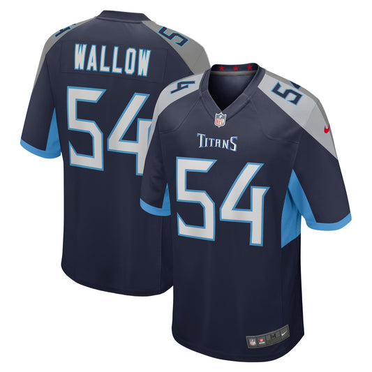 Tennessee Titans Garret Wallow Navy Game Jersey JS3074