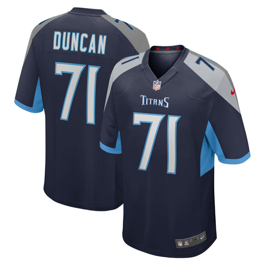 Tennessee Titans Jaelyn Duncan Navy Game Jersey JS2789