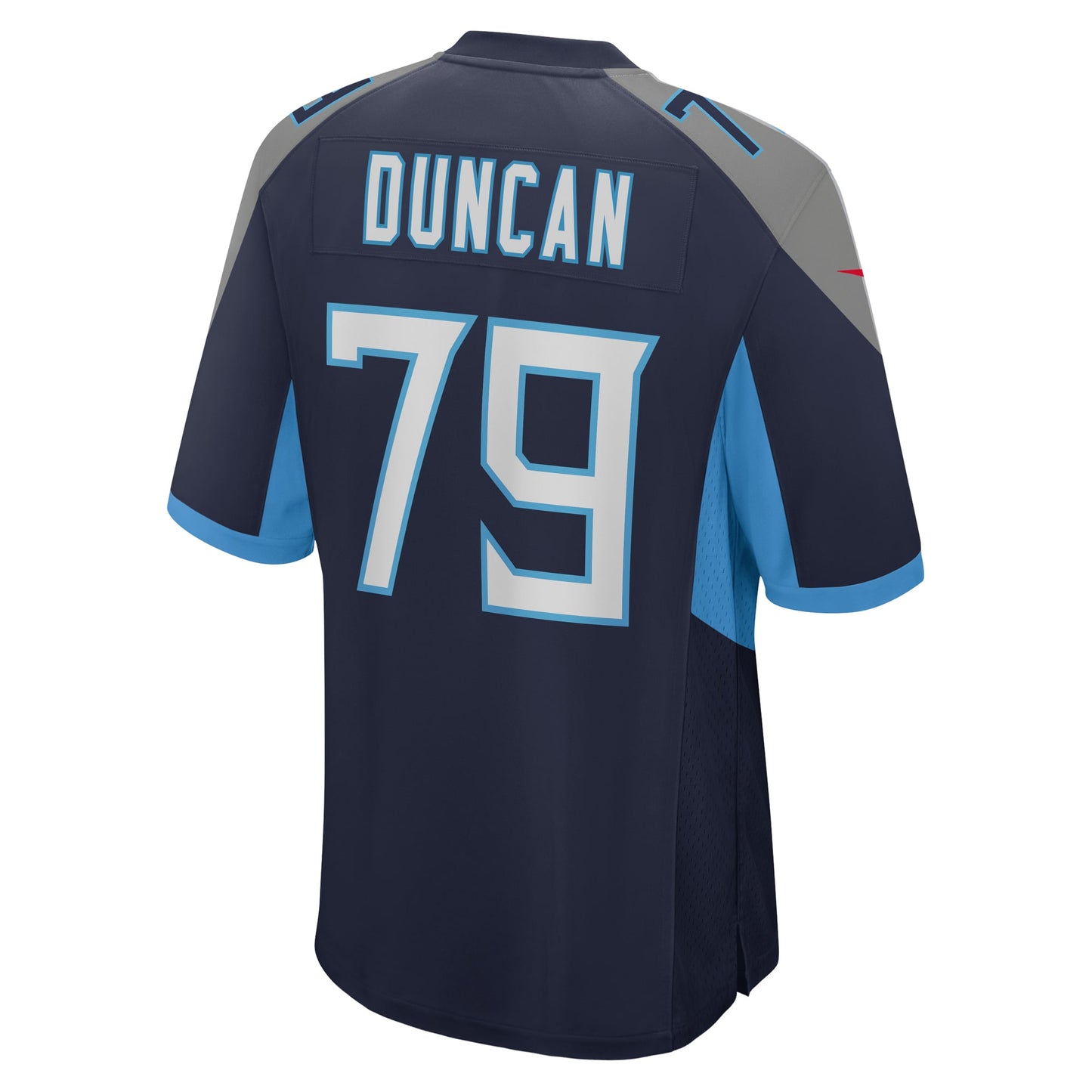 Tennessee Titans Jaelyn Duncan Navy Team Game Jersey JS9749