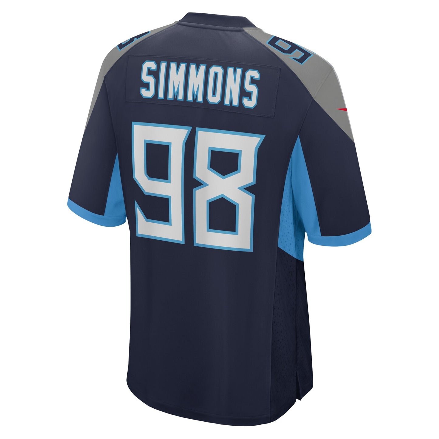Tennessee Titans Jeffery Simmons Navy Game Jersey JS7259