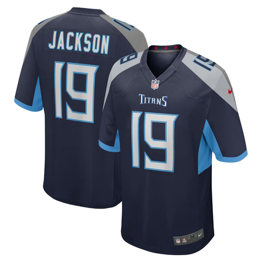 Tennessee Titans Jha'Quan Jackson Navy Game Jersey JS9874