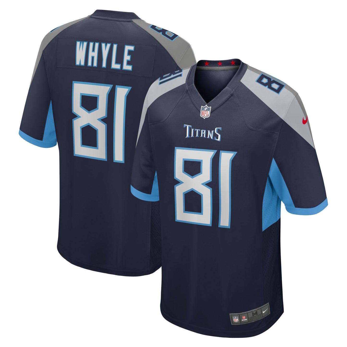 Tennessee Titans Josh Whyle Navy Team Game Jersey JS8936
