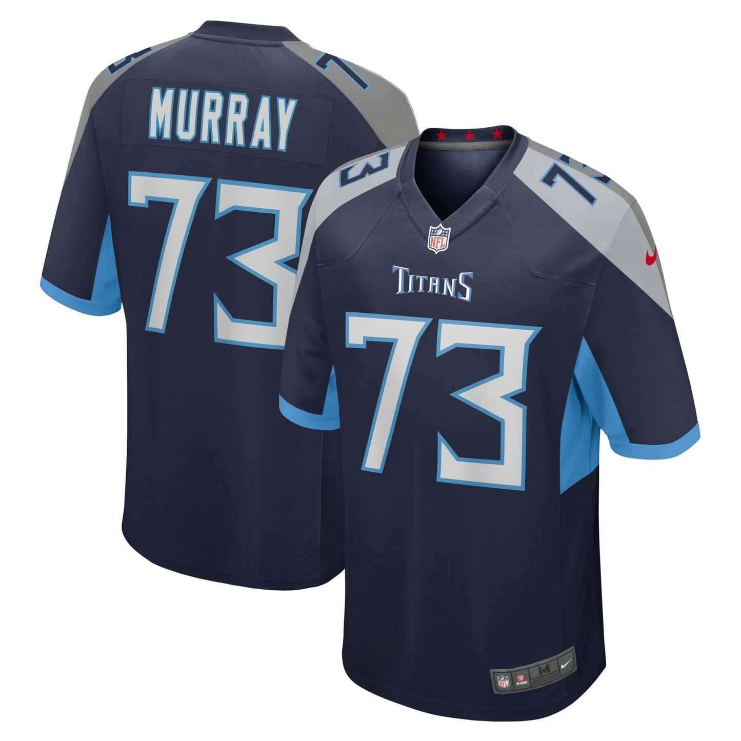 Tennessee Titans Justin Murray Navy Team Game Jersey JS8365