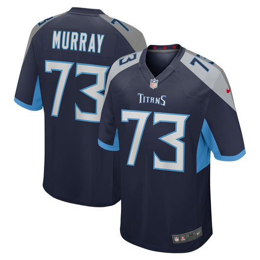 Tennessee Titans Justin Murray Navy Team Game Jersey JS8365