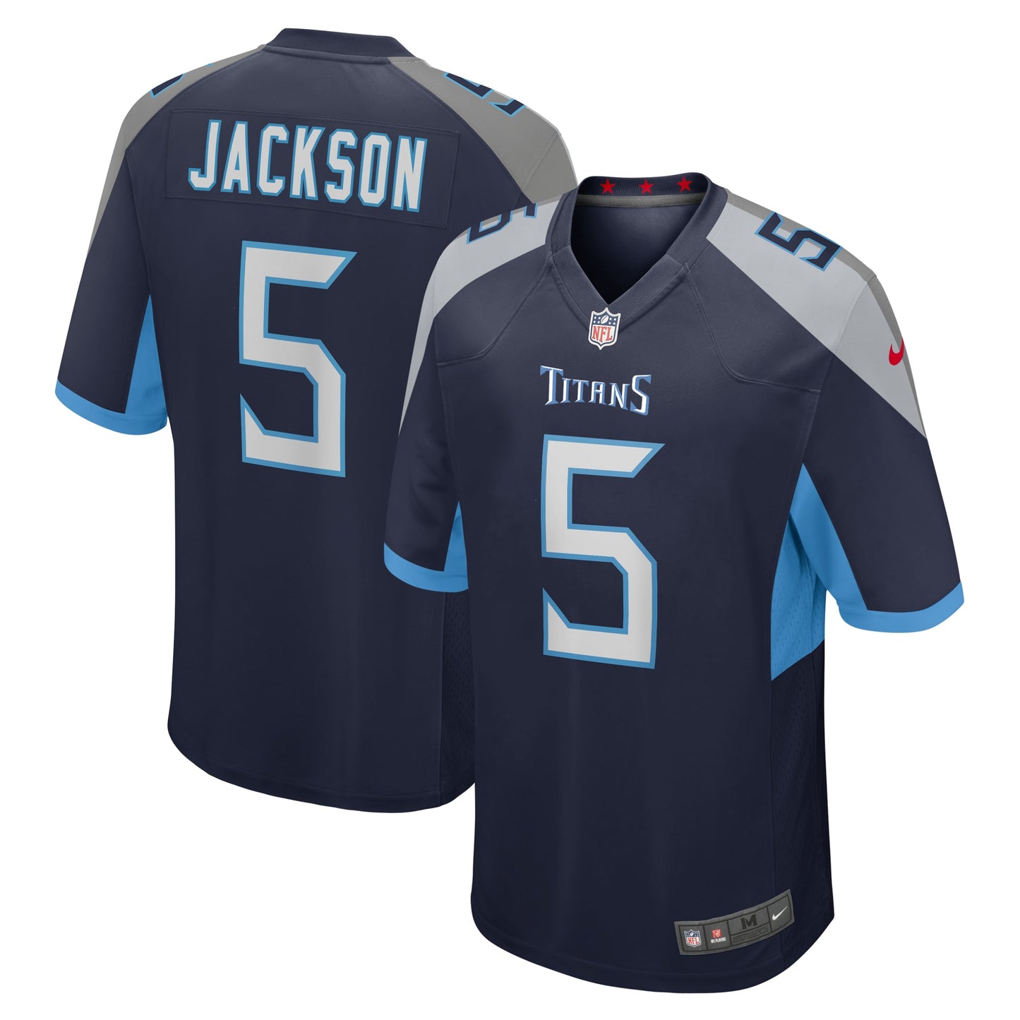 Tennessee Titans Kearis Jackson Navy Team Game Jersey JS2720