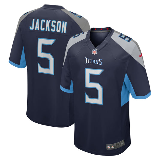 Tennessee Titans Kearis Jackson Navy Team Game Jersey JS2720