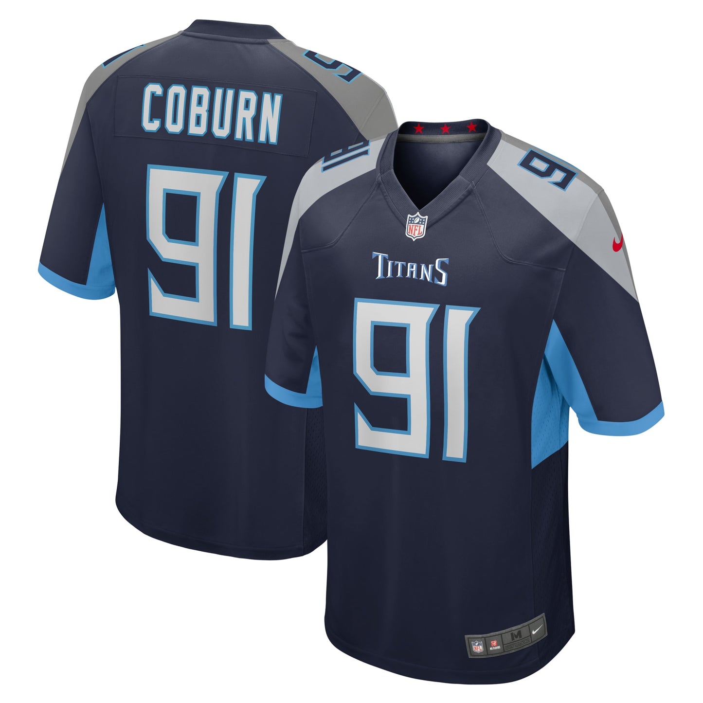 Tennessee Titans Keondre Coburn Navy Game Jersey JS2775