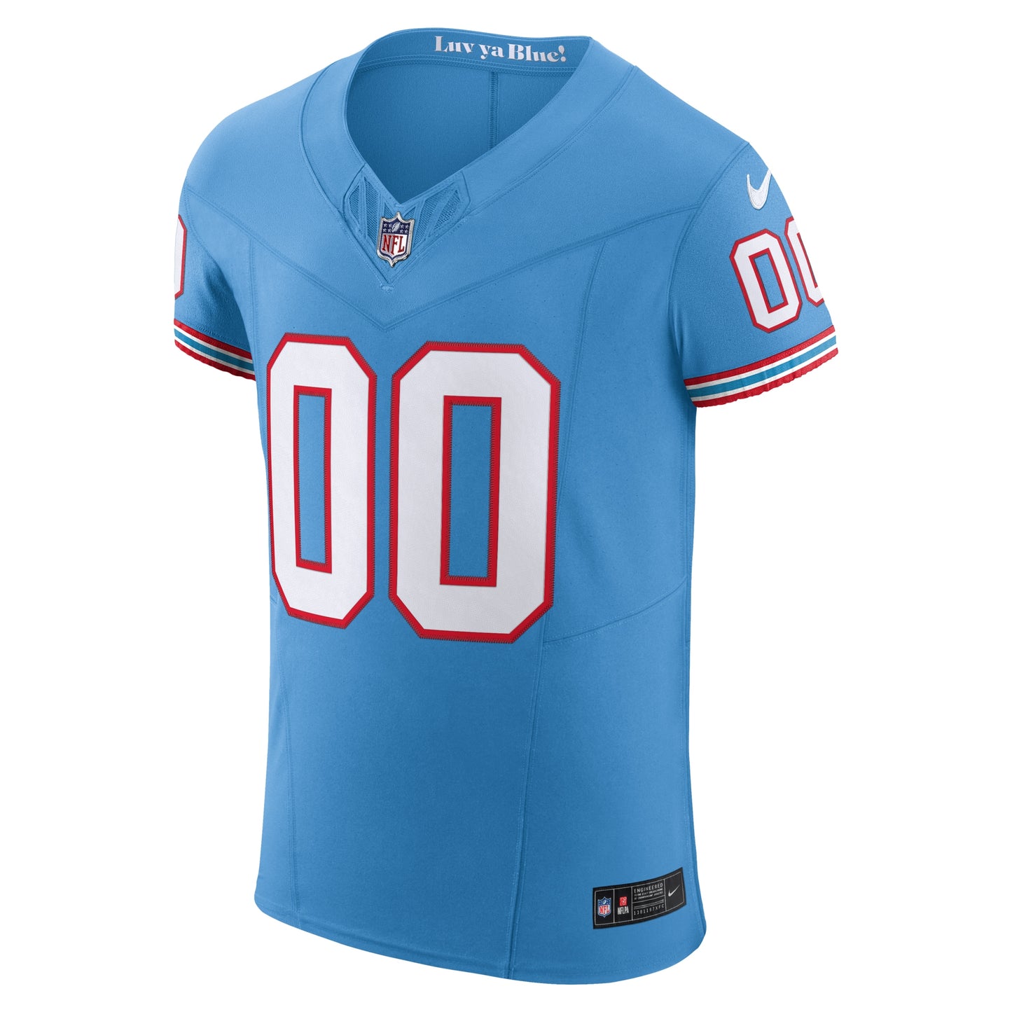 Tennessee Titans Light Blue Vapor F.U.S.E. Elite Custom Jersey JS8524