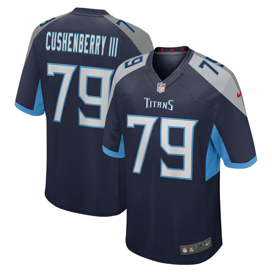 Tennessee Titans Lloyd Cushenberry III Navy Game Jersey JS8807