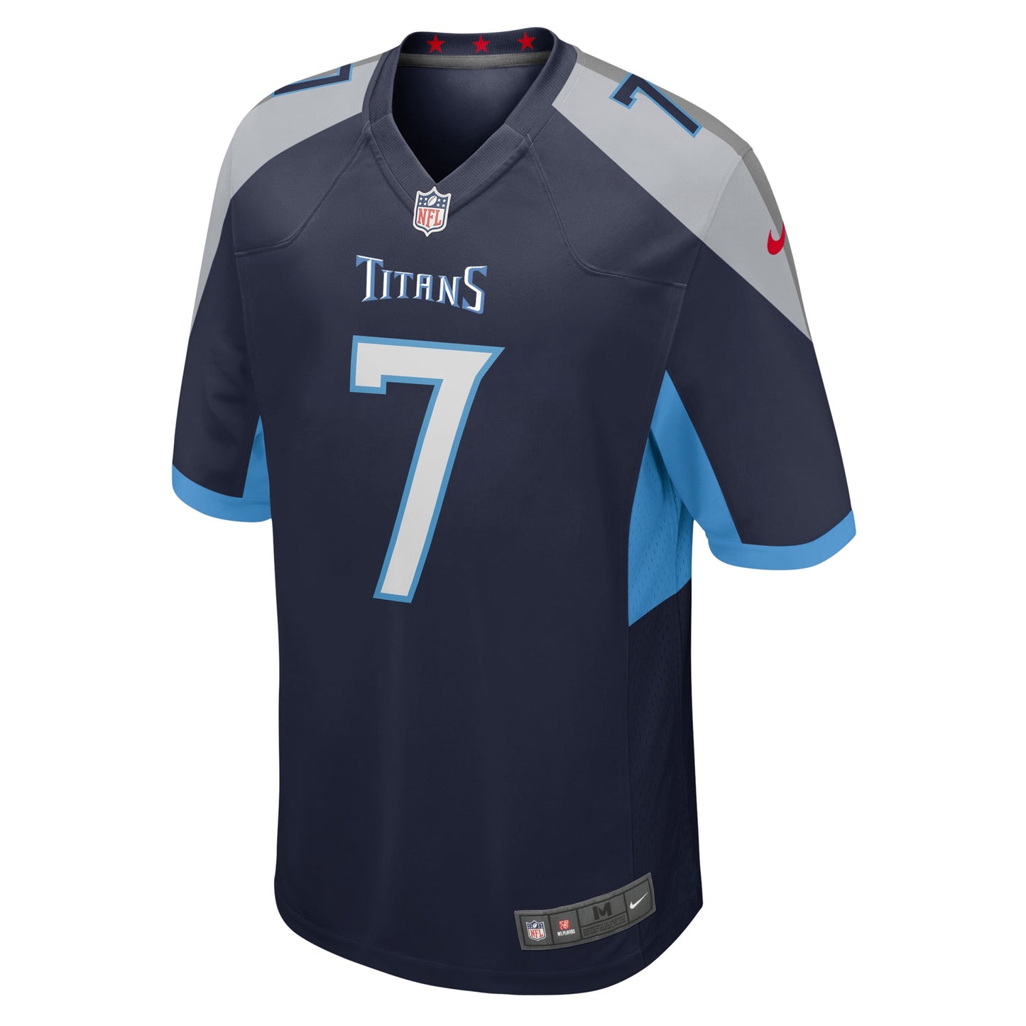 Tennessee Titans Malik Willis Navy Player Game Jersey JS6183