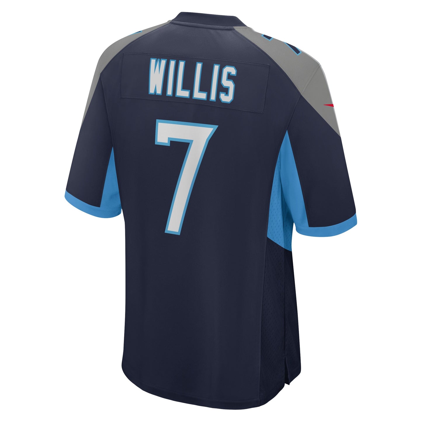 Tennessee Titans Malik Willis Navy Player Game Jersey JS6183