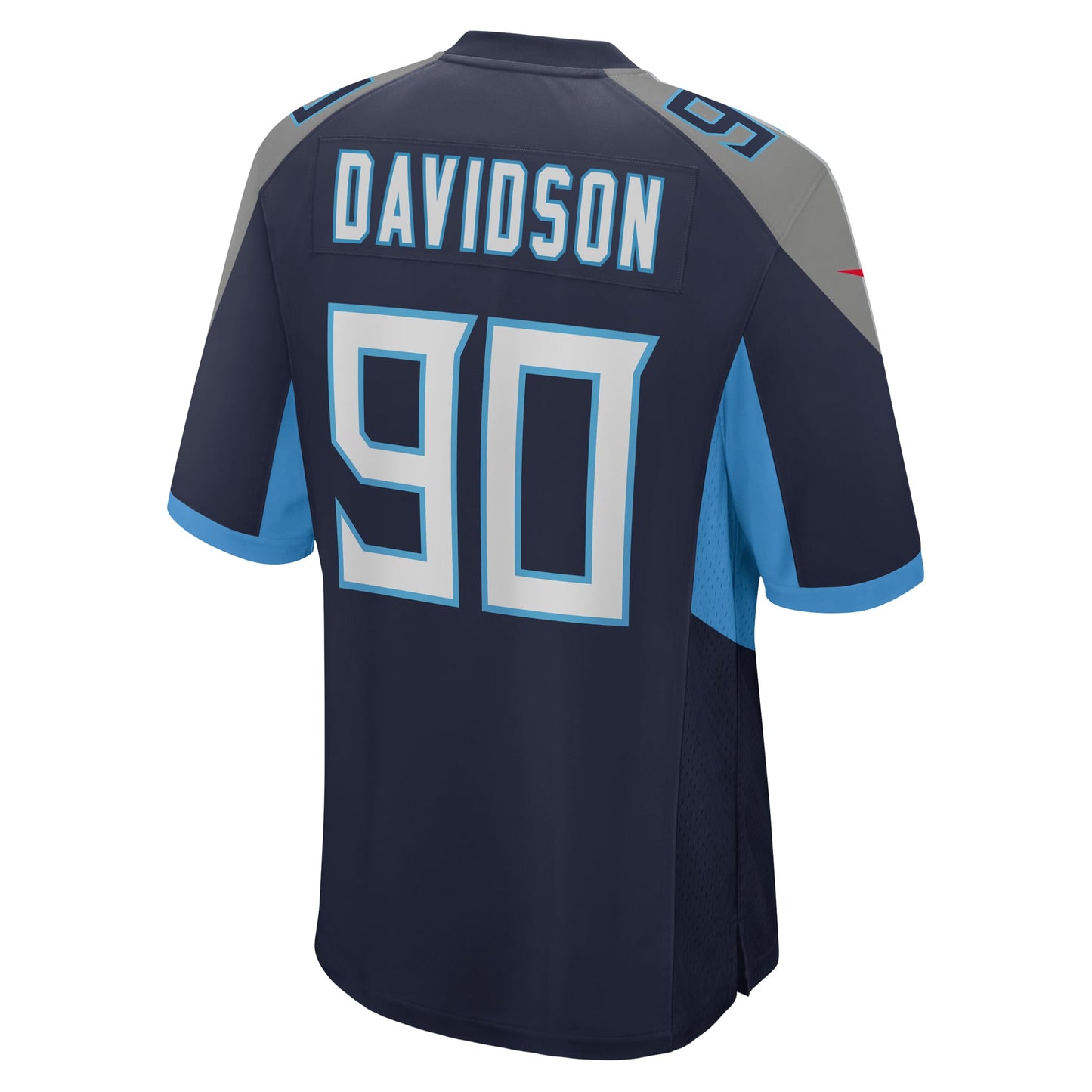 Tennessee Titans Marlon Davidson Navy Game Jersey JS8094