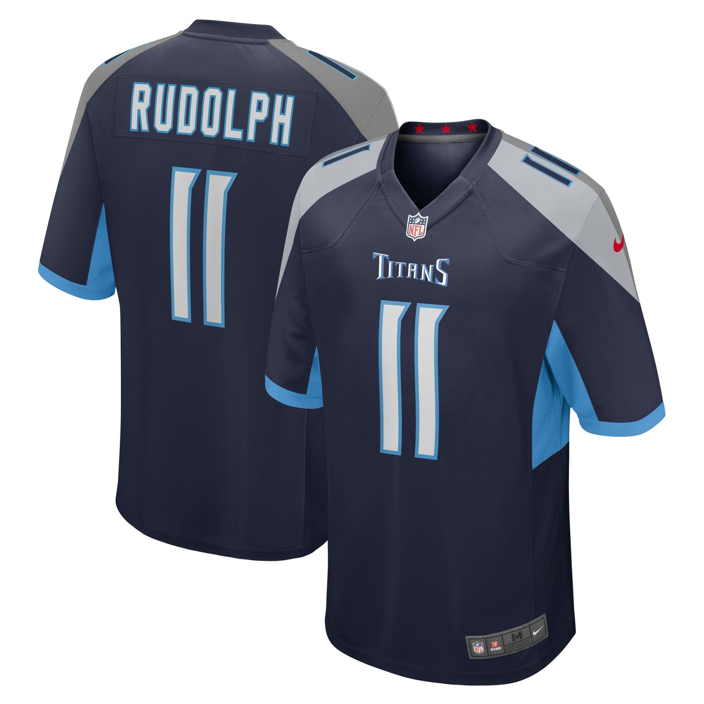 Tennessee Titans Mason Rudolph Navy Game Jersey JS7547