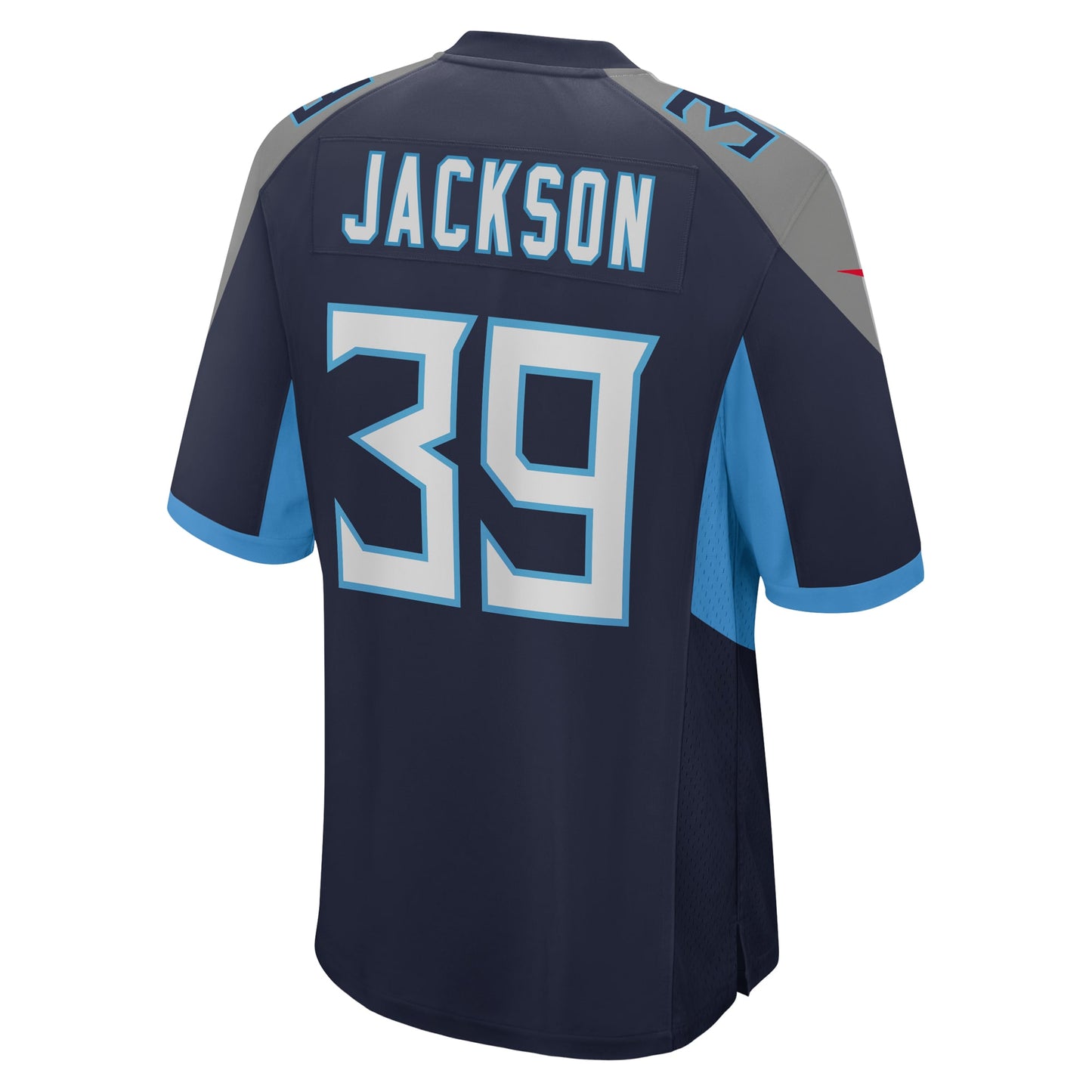 Tennessee Titans Matthew Jackson Navy Team Game Jersey JS9006