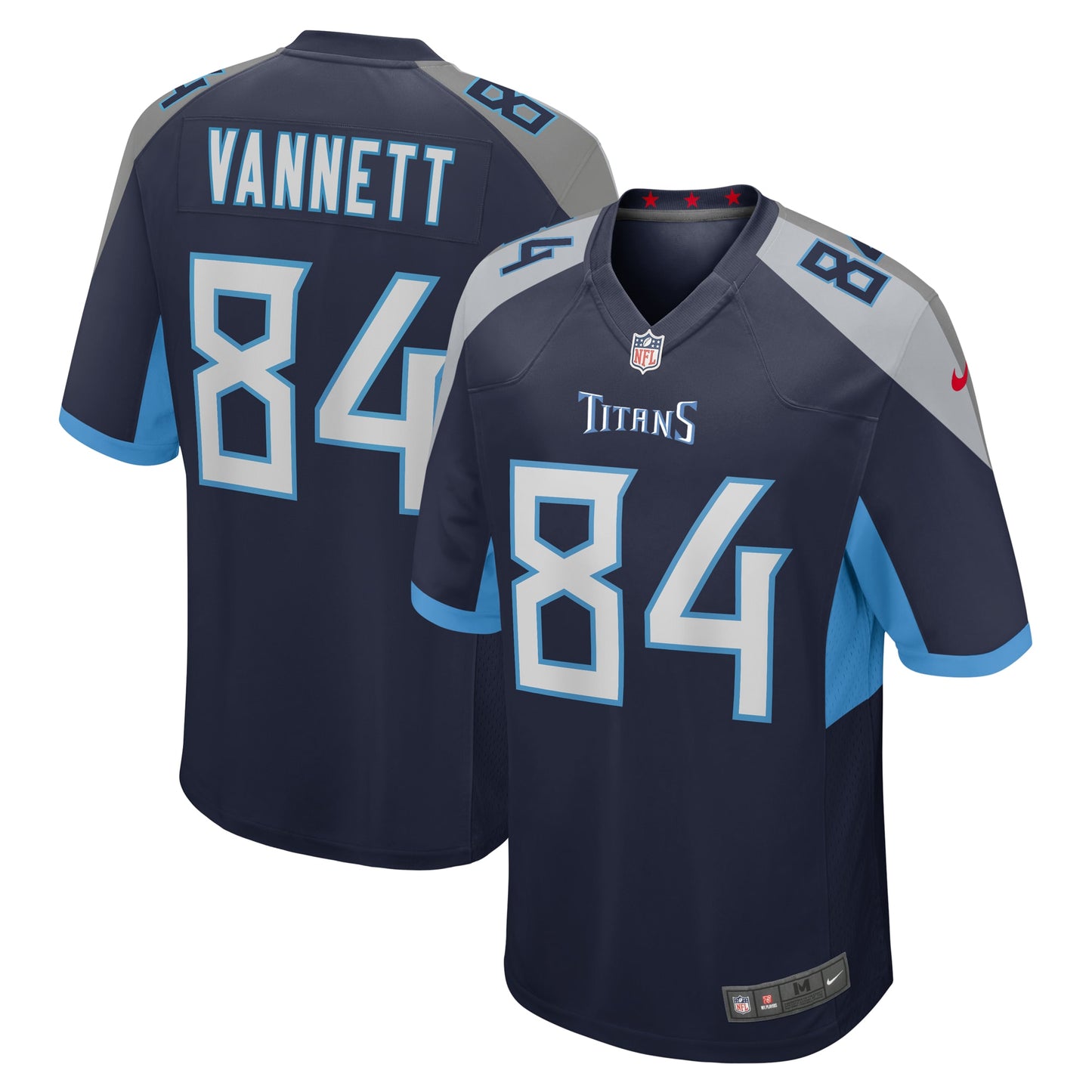Tennessee Titans Nick Vannett Navy Game Jersey JS9624
