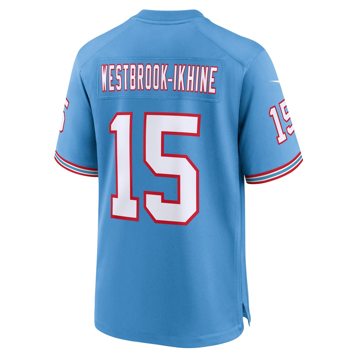 Tennessee Titans Nick Westbrook-Ikhine Light Blue Oilers Throwback Player Game Jersey JS7096